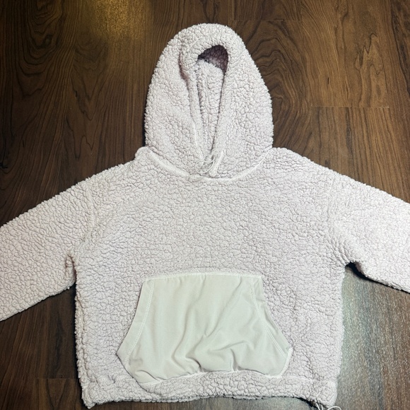 ZELLA 'Cassie' Faux Shearling Light Purple Hoodie SZ S - Picture 3 of 8